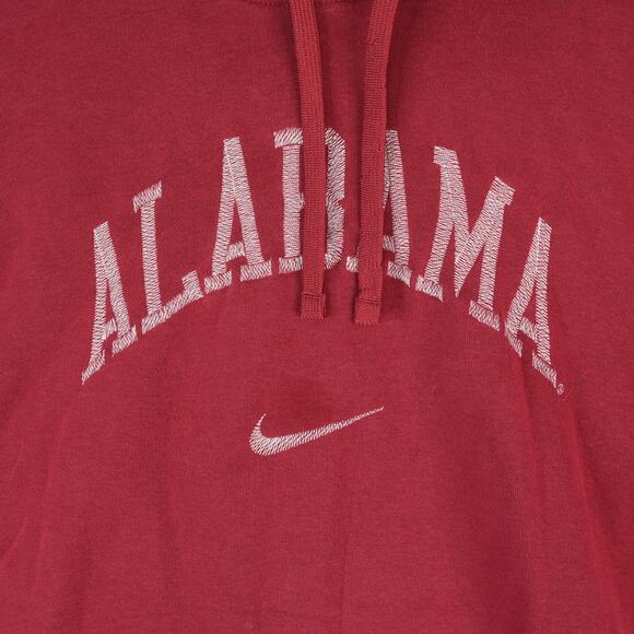 Nike Hoodie Mens L Red White Alabama Crimson Tide Embroidered Fleece Sweatshirt - Picture 3 of 9